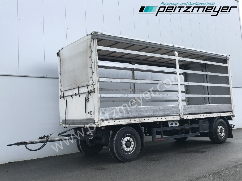 KRUKENMEIER PRITSCHENANHÄNGER 18 T. mit Durchlade Drehschemel, Edscha - Reboque de lona: foto 4 KRUKENMEIER PRITSCHENANHÄNGER 18 T. mit Durchlade Drehschemel, Edscha - Reboque de lona: foto 4