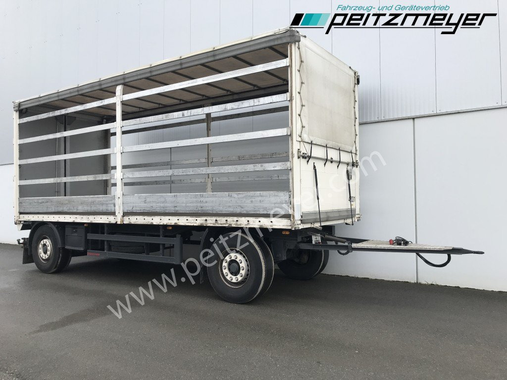 KRUKENMEIER PRITSCHENANHÄNGER 18 T. mit Durchlade Drehschemel, Edscha - Reboque de lona: foto 3 KRUKENMEIER PRITSCHENANHÄNGER 18 T. mit Durchlade Drehschemel, Edscha - Reboque de lona: foto 3