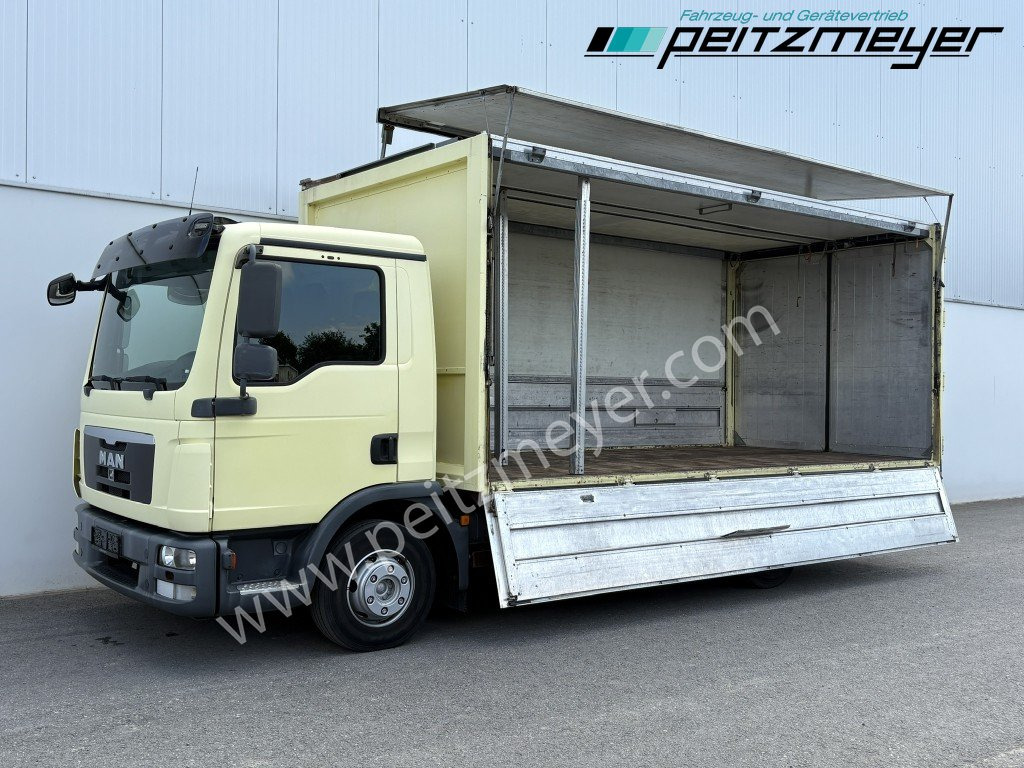 MAN TGL 8.180 FL Ewers Schwenkwand 2 x AHK, Klima - Camião transporte de bebidas: foto 1 MAN TGL 8.180 FL Ewers Schwenkwand 2 x AHK, Klima - Camião transporte de bebidas: foto 1