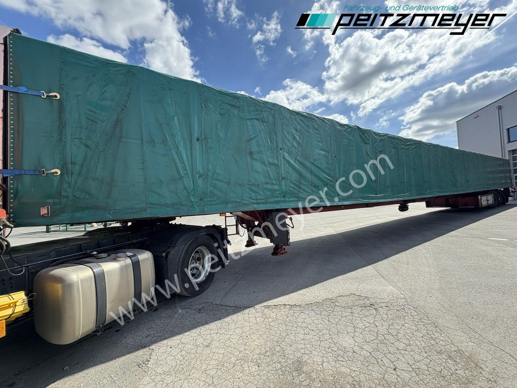 NOOTEBOOM ( NL ) Pritschenauflieger ausziehbar OVB-48-03V hydr. gelenkt Fernsteuerung, 26,35 m unter Plane - Semi-reboque de lona: foto 3 NOOTEBOOM ( NL ) Pritschenauflieger ausziehbar OVB-48-03V hydr. gelenkt Fernsteuerung, 26,35 m unter Plane - Semi-reboque de lona: foto 3