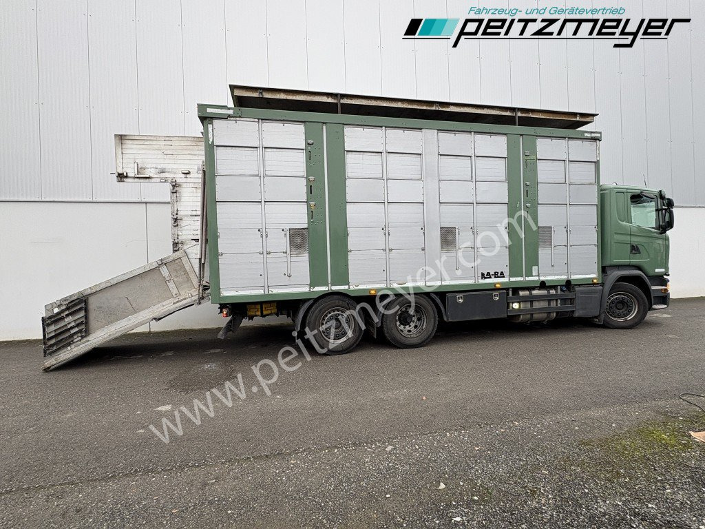 Camião transporte de gado Scania G 450 6x2, Kaba 3-Stock, Hubdach Lenk + Lift,: foto 7 Camião transporte de gado Scania G 450 6x2, Kaba 3-Stock, Hubdach Lenk + Lift,: foto 7