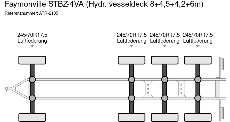 Reboque baixa Faymonville STBZ-4VA (Hydr. vesseldeck 8+4,5+4,2+6m): foto 17