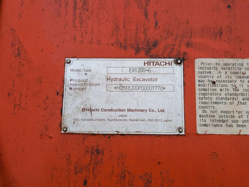 Escavadeira Hitachi EX1200-6 LR 28m (Abu Dhabi): foto 11