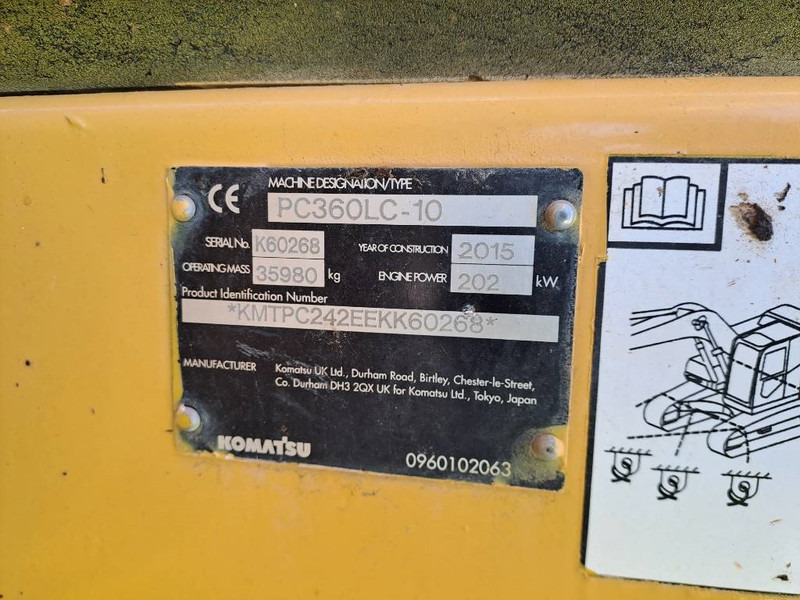 Escavadora de rastos Komatsu PC360LC-10: foto 10