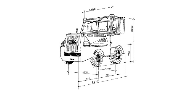 TEMG TRACTOR/DIESEL TG5000 - Trator de bagagem: foto 2 TEMG TRACTOR/DIESEL TG5000 - Trator de bagagem: foto 2