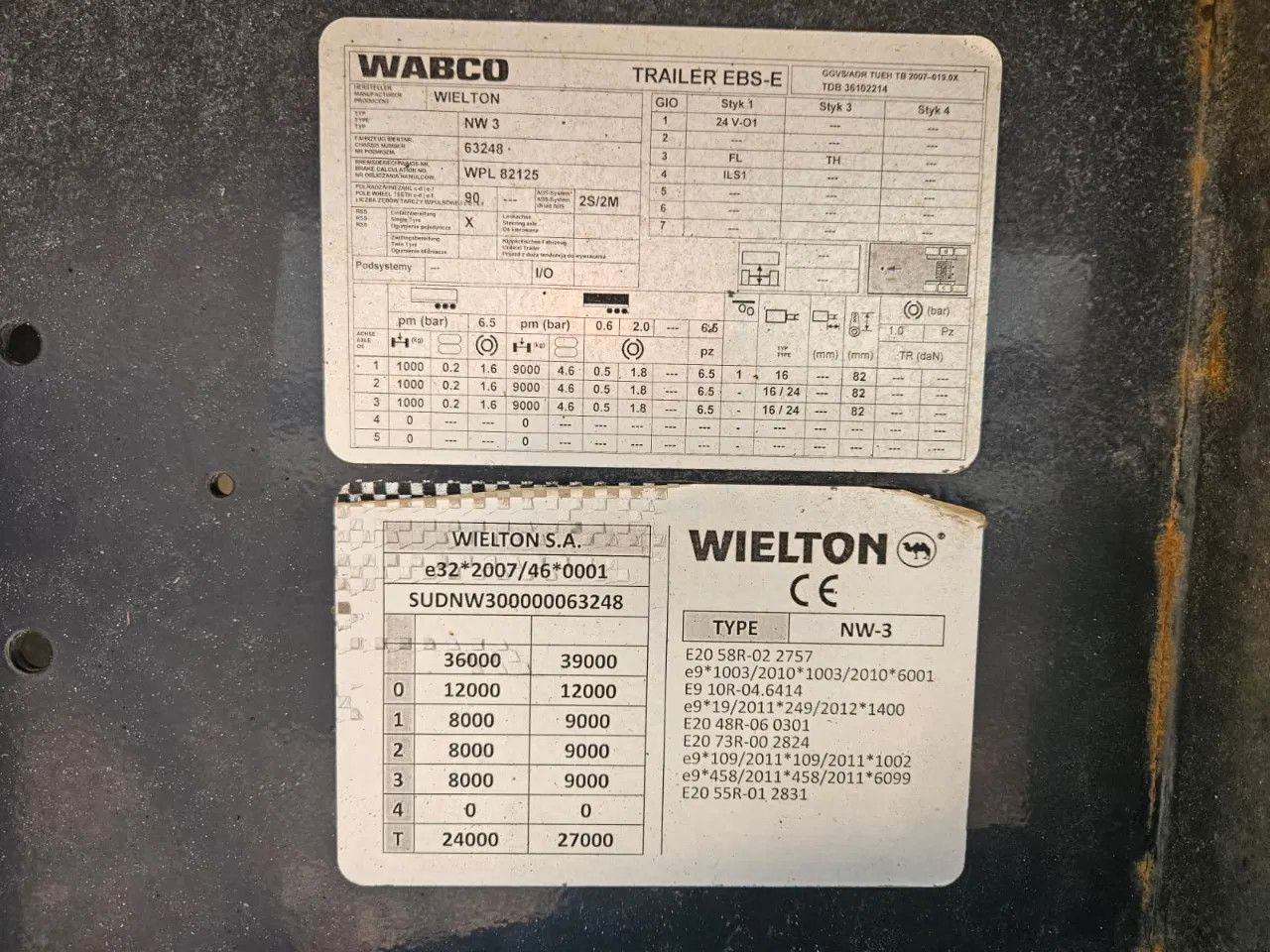 Semi-reboque basculante Wielton NW-3 38m3 Lifting Axle, Alloy w.: foto 7 Semi-reboque basculante Wielton NW-3 38m3 Lifting Axle, Alloy w.: foto 7