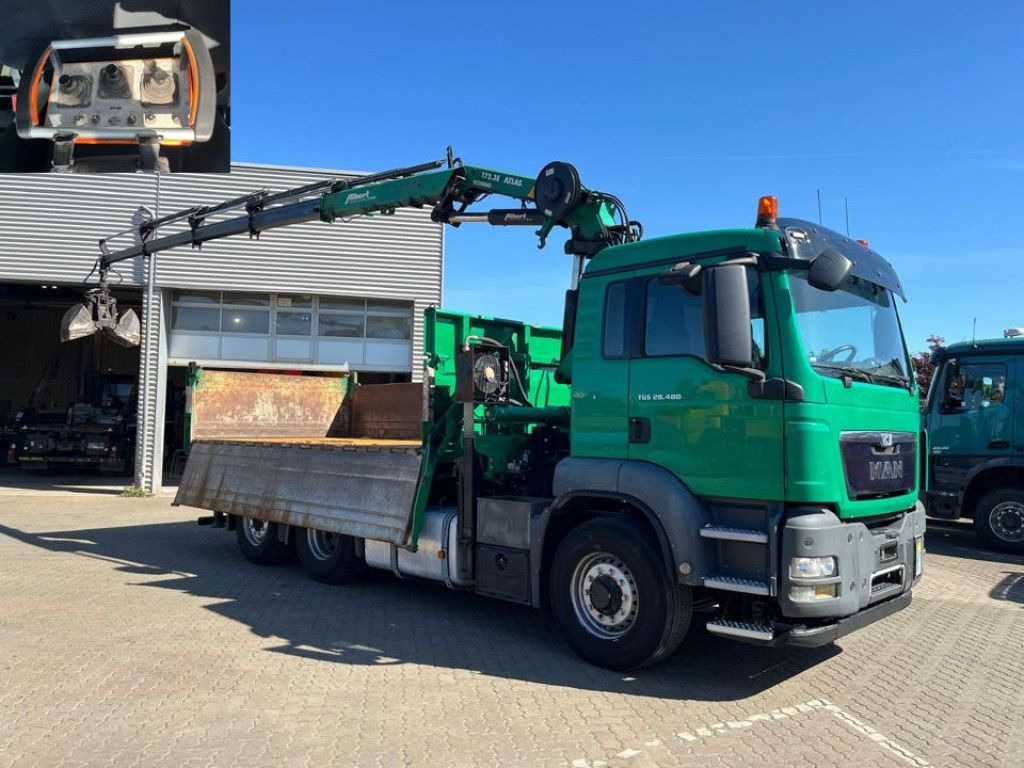 MAN TG-S 28.480 6x4H-4 BL 3-Achs Kipper Kran Funk Li - Camião basculante, Camião grua: foto 3 MAN TG-S 28.480 6x4H-4 BL 3-Achs Kipper Kran Funk Li - Camião basculante, Camião grua: foto 3