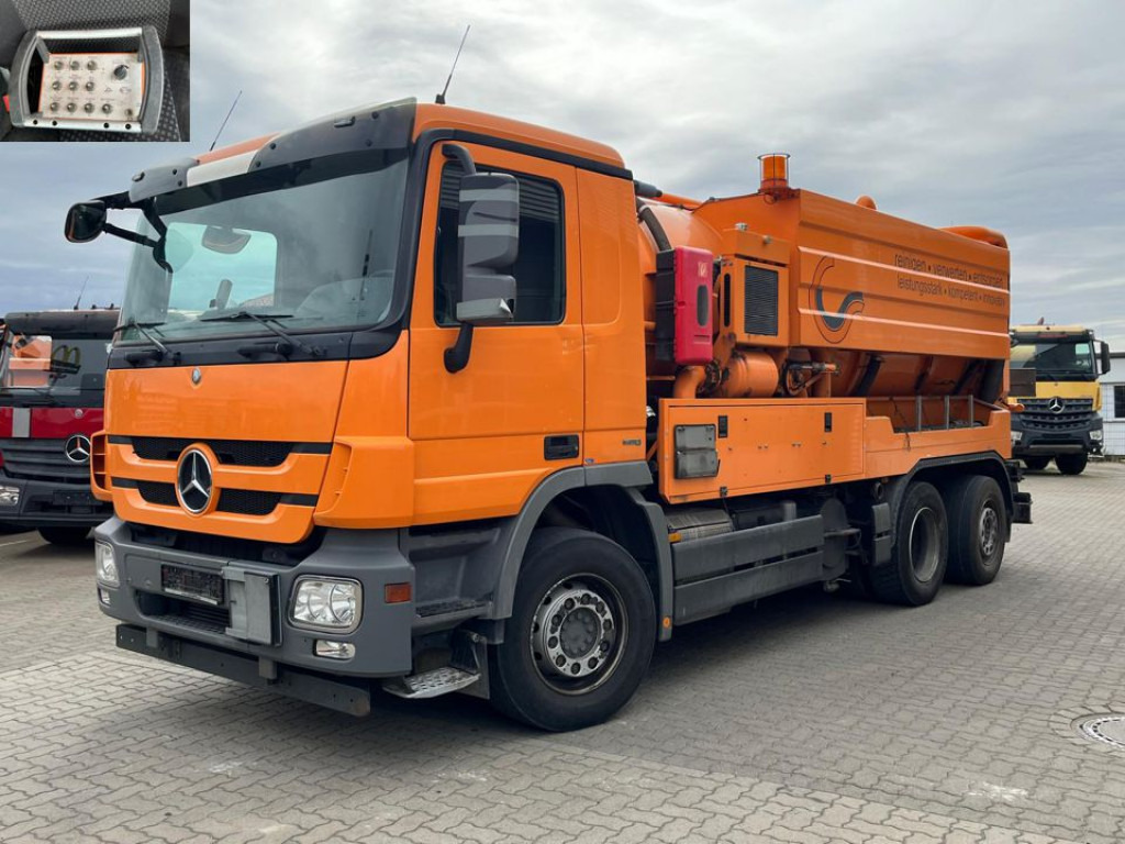 MERCEDES-BENZ Actros 2546 L 6x2 Saug + Spülwagen super Zustand ADR - Caminhão limpa fossa: foto 1 MERCEDES-BENZ Actros 2546 L 6x2 Saug + Spülwagen super Zustand ADR - Caminhão limpa fossa: foto 1