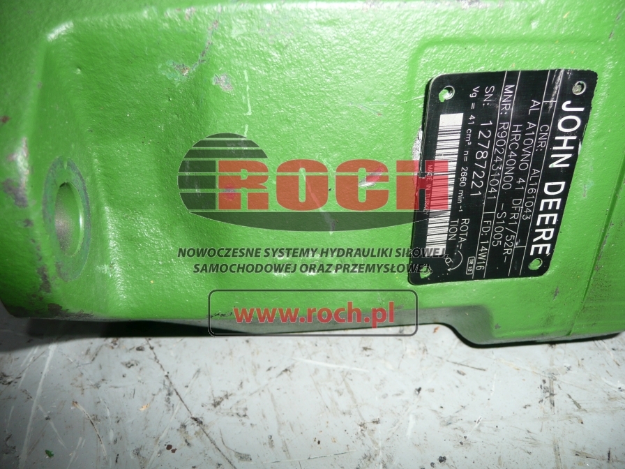 JOHN DEERE AL A10VNO41DFR1/52R-HRC40N00-S1005 - Bomba hidráulica para Trator: foto 2 JOHN DEERE AL A10VNO41DFR1/52R-HRC40N00-S1005 - Bomba hidráulica para Trator: foto 2