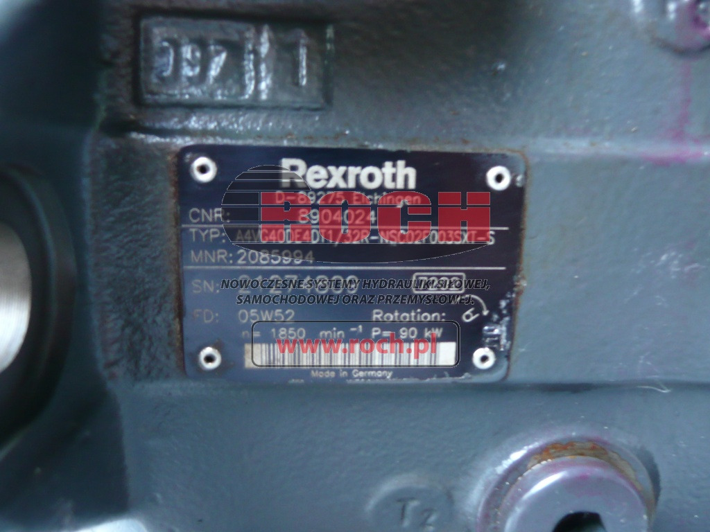 REXROTH A4VG40DE4DT1/32R-NSC02F003SXT-S 2085994 8904024 - Bomba hidráulica: foto 2 REXROTH A4VG40DE4DT1/32R-NSC02F003SXT-S 2085994 8904024 - Bomba hidráulica: foto 2