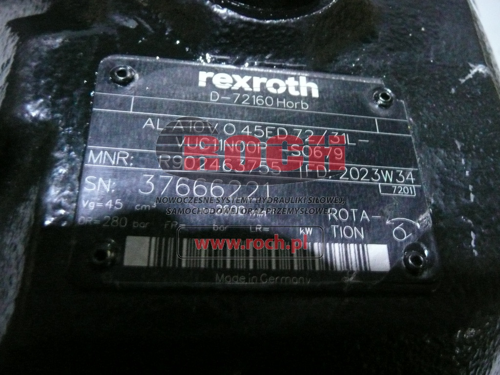 REXROTH AL A10VO45 LIEBHERR 10331353 - Bomba hidráulica: foto 1 REXROTH AL A10VO45 LIEBHERR 10331353 - Bomba hidráulica: foto 1