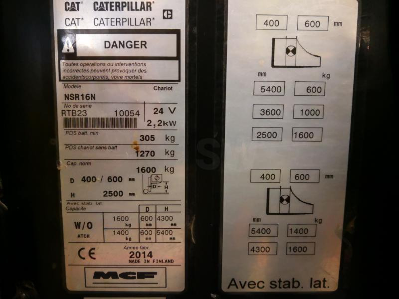 Stacker Caterpillar NSR16N: foto 10