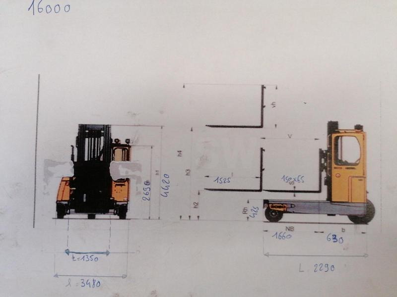 Empilhador lateral Combilift C4500GTE: foto 10
