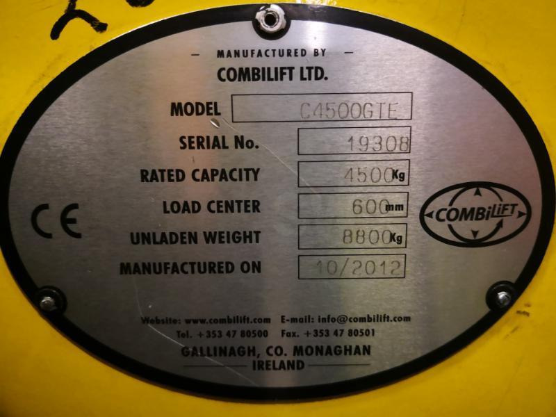 Empilhador lateral Combilift C4500GTE: foto 7