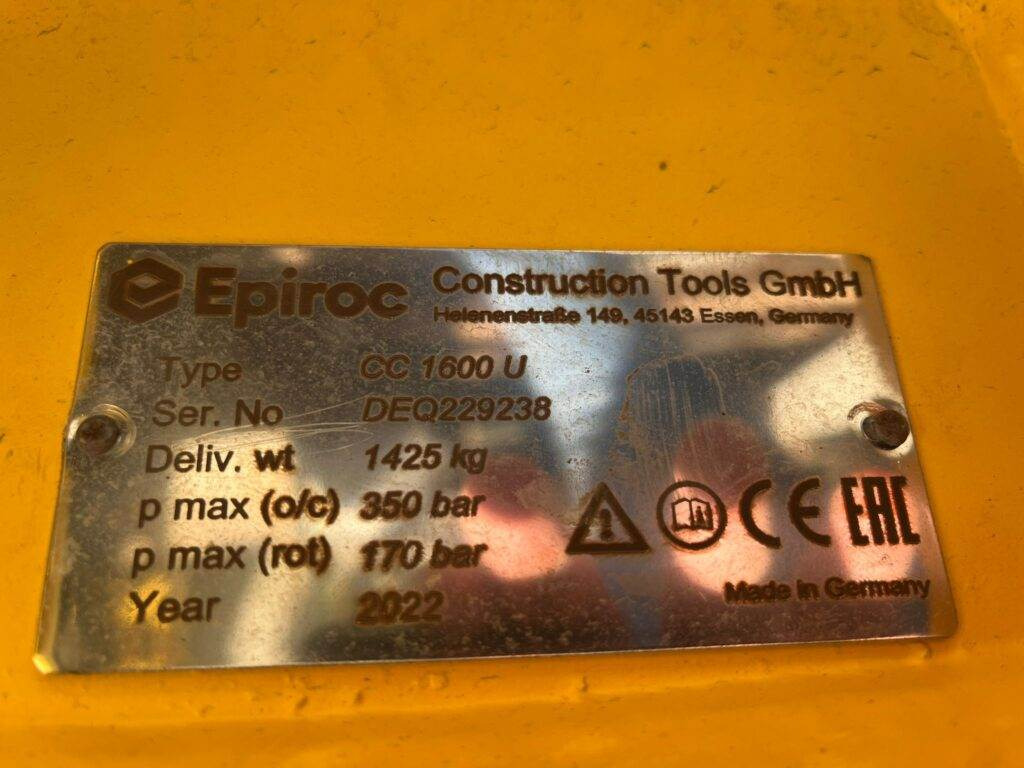 Epiroc Abbruchzange CC1600U - Tesoura de demolição para Máquina de construção: foto 4 Epiroc Abbruchzange CC1600U - Tesoura de demolição para Máquina de construção: foto 4