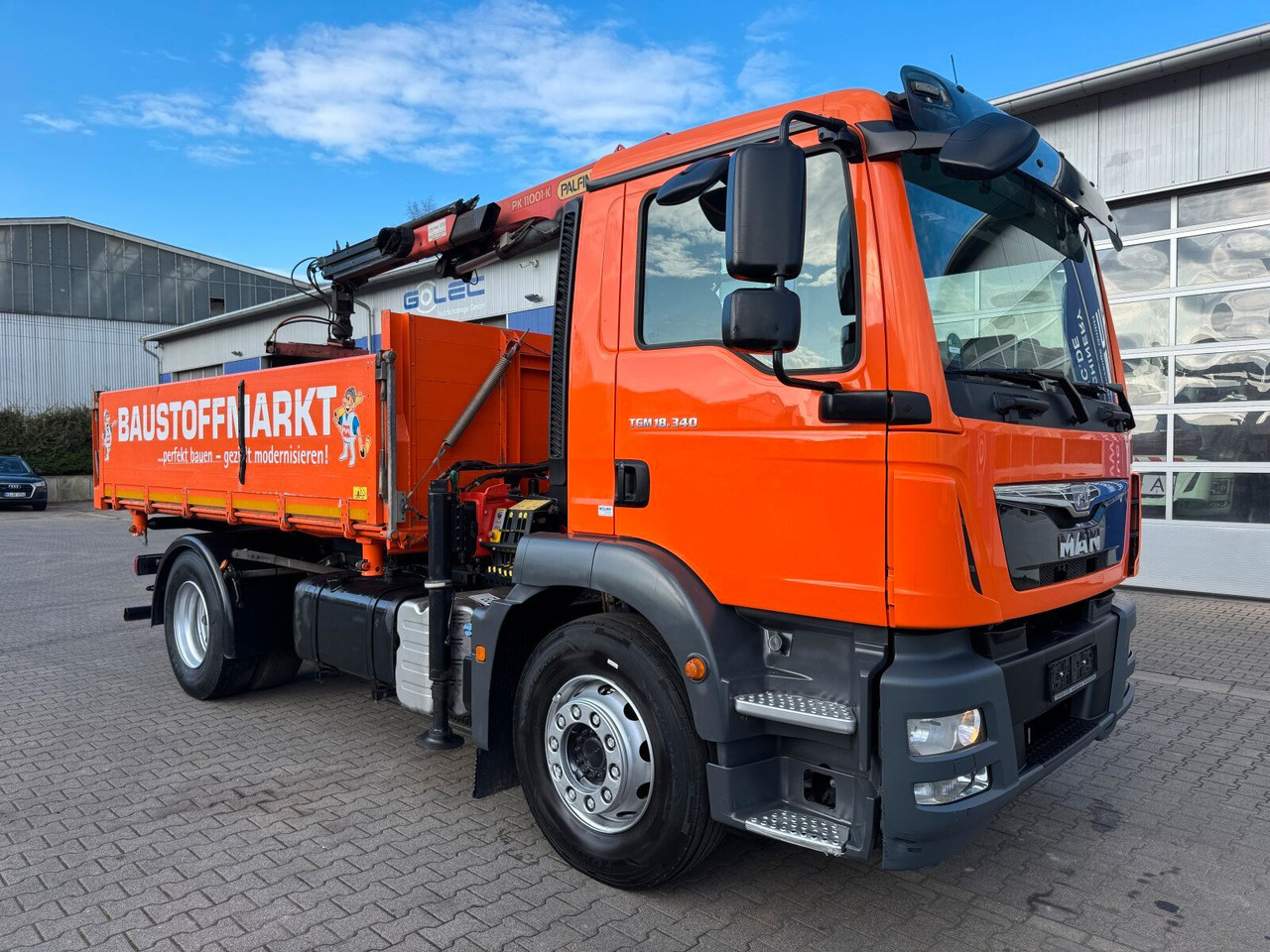 MAN TGM 18.340 4x2 Euro 6 Kipper Kran PK11001.K - Camião basculante, Camião grua: foto 1 MAN TGM 18.340 4x2 Euro 6 Kipper Kran PK11001.K - Camião basculante, Camião grua: foto 1