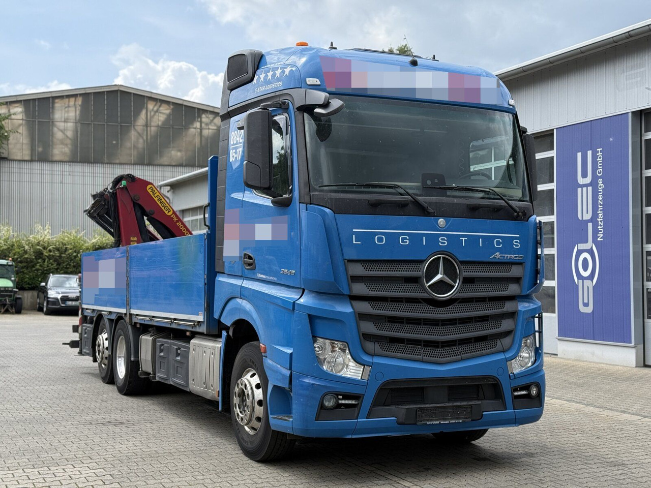 Mercedes-Benz ACTROS 2545 6x2 Pritsche Kran Palfinger PK20001K - Camião grua: foto 1 Mercedes-Benz ACTROS 2545 6x2 Pritsche Kran Palfinger PK20001K - Camião grua: foto 1