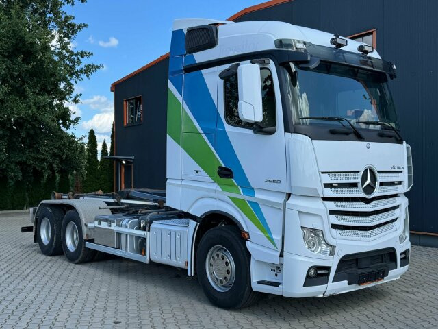 Mercedes-Benz ACTROS 2658 6x2 Abrollkipper MEILLER RK 26.67K - Camião polibenne: foto 1 Mercedes-Benz ACTROS 2658 6x2 Abrollkipper MEILLER RK 26.67K - Camião polibenne: foto 1