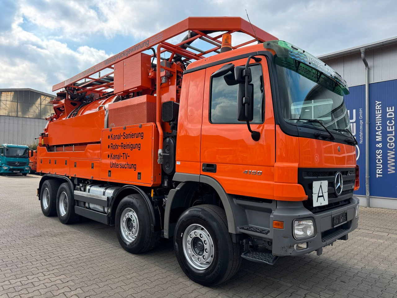 Mercedes-Benz ACTROS 4150 8x4 Kanalreiniger & Wasserrückgewinn - Caminhão limpa fossa: foto 1 Mercedes-Benz ACTROS 4150 8x4 Kanalreiniger & Wasserrückgewinn - Caminhão limpa fossa: foto 1