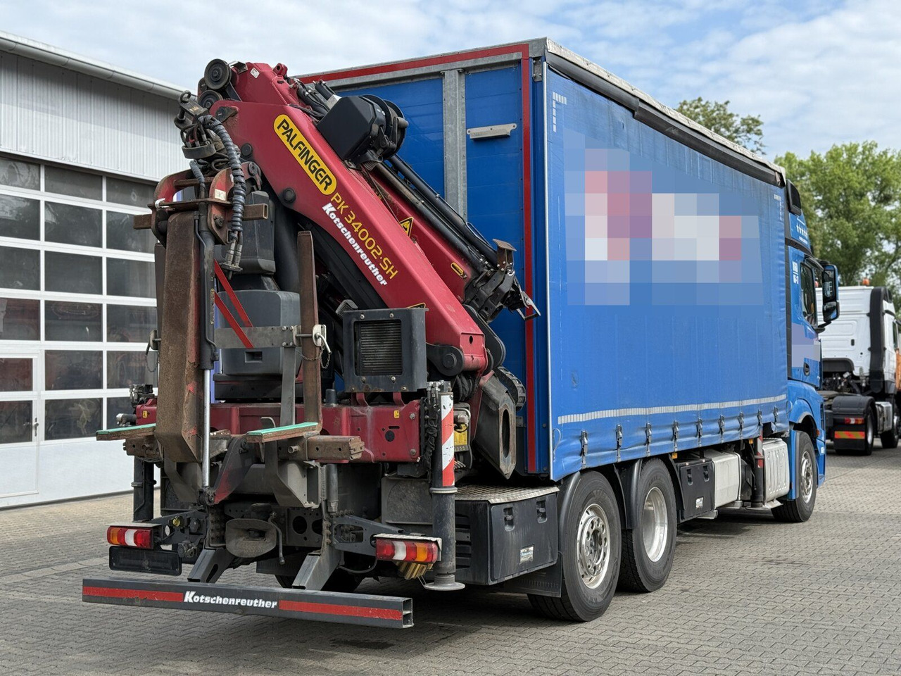 Mercedes-Benz Actros 6x2 Pritsche Kran Palfinger PK34002 + JIB - Camião grua: foto 3 Mercedes-Benz Actros 6x2 Pritsche Kran Palfinger PK34002 + JIB - Camião grua: foto 3