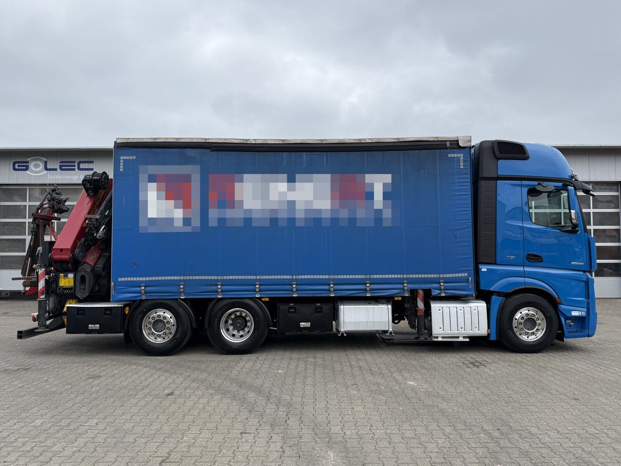 Mercedes-Benz Actros 6x2 Pritsche Kran Palfinger PK34002 + JIB - Camião grua: foto 2 Mercedes-Benz Actros 6x2 Pritsche Kran Palfinger PK34002 + JIB - Camião grua: foto 2