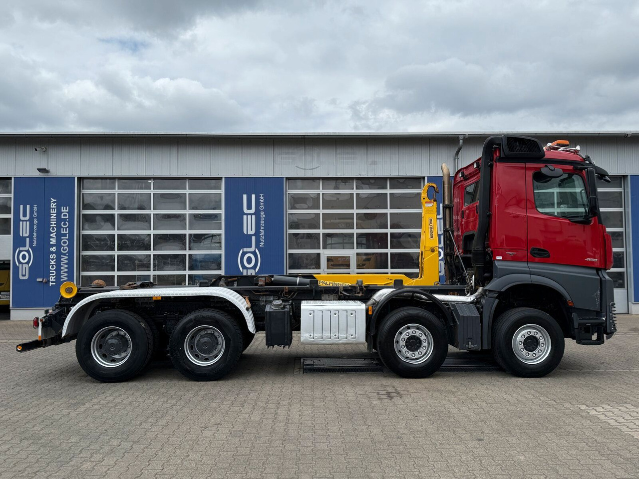 Mercedes-Benz Arocs 4158 8x4 Abrollkipper Palfinger Knickarm - Camião polibenne: foto 2 Mercedes-Benz Arocs 4158 8x4 Abrollkipper Palfinger Knickarm - Camião polibenne: foto 2
