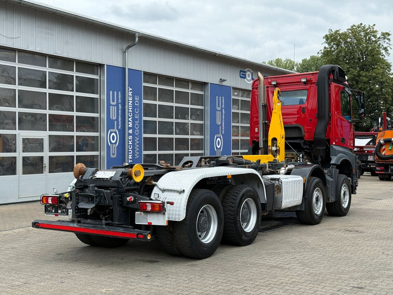 Mercedes-Benz Arocs 4158 8x4 Abrollkipper Palfinger Knickarm - Camião polibenne: foto 3 Mercedes-Benz Arocs 4158 8x4 Abrollkipper Palfinger Knickarm - Camião polibenne: foto 3