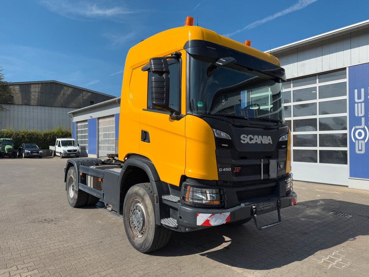 Scania G450 XT 4x4 Euro 6 SZM Kipphydraulik Blatt/ Luft - Tractor: foto 1 Scania G450 XT 4x4 Euro 6 SZM Kipphydraulik Blatt/ Luft - Tractor: foto 1