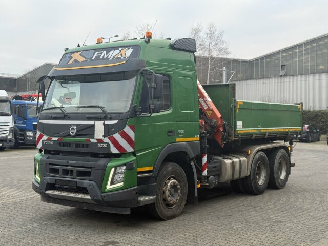 Camião basculante, Camião grua Volvo FMX 500 6x4 Kipper mit Kran Atlas 172.3E - A4: foto 12