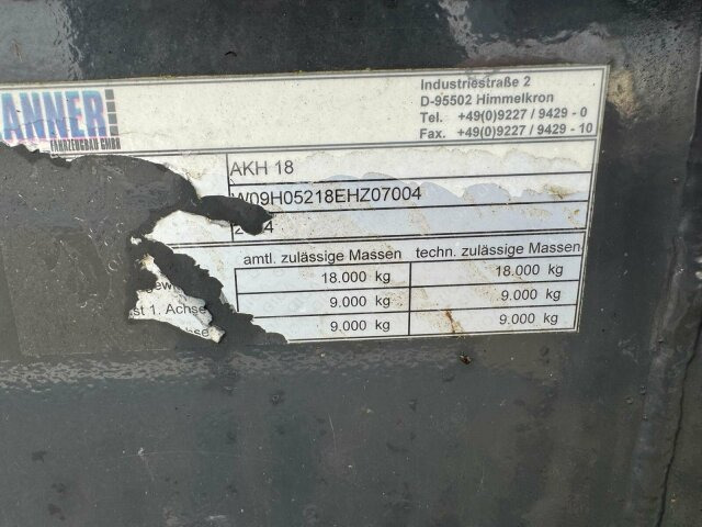 ZANNER AHK 18 Holzanhänger 2 Achse 3350kg - Reboque transporte de madeira: foto 2 ZANNER AHK 18 Holzanhänger 2 Achse 3350kg - Reboque transporte de madeira: foto 2