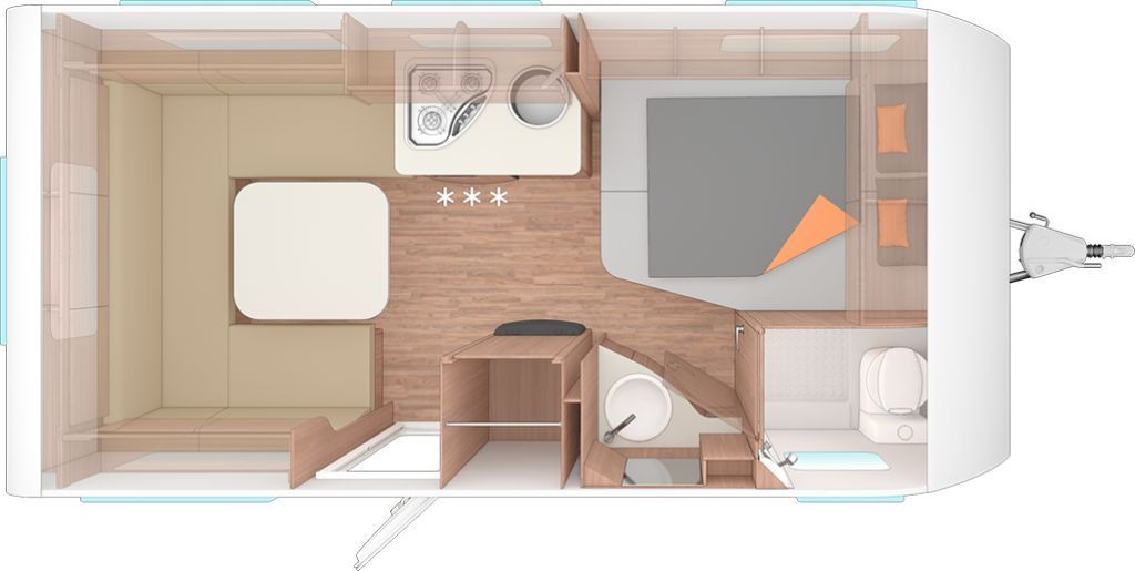 Weinsberg CaraOne 450 FU Dachklima/Markise - Caravana: foto 2 Weinsberg CaraOne 450 FU Dachklima/Markise - Caravana: foto 2