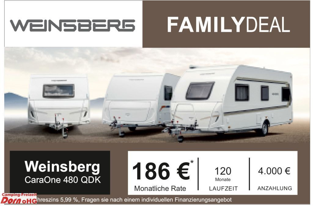 Weinsberg CaraOne 480 QDK 3 Pakete Weinsberg CaraOne 480 QDK 3 Pakete - Caravana: foto 1 Weinsberg CaraOne 480 QDK 3 Pakete Weinsberg CaraOne 480 QDK 3 Pakete - Caravana: foto 1