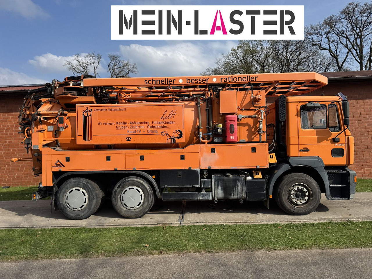 MAN FE 410 Assmann Saug HD Spüler Recycling + FB. - Caminhão limpa fossa: foto 3 MAN FE 410 Assmann Saug HD Spüler Recycling + FB. - Caminhão limpa fossa: foto 3