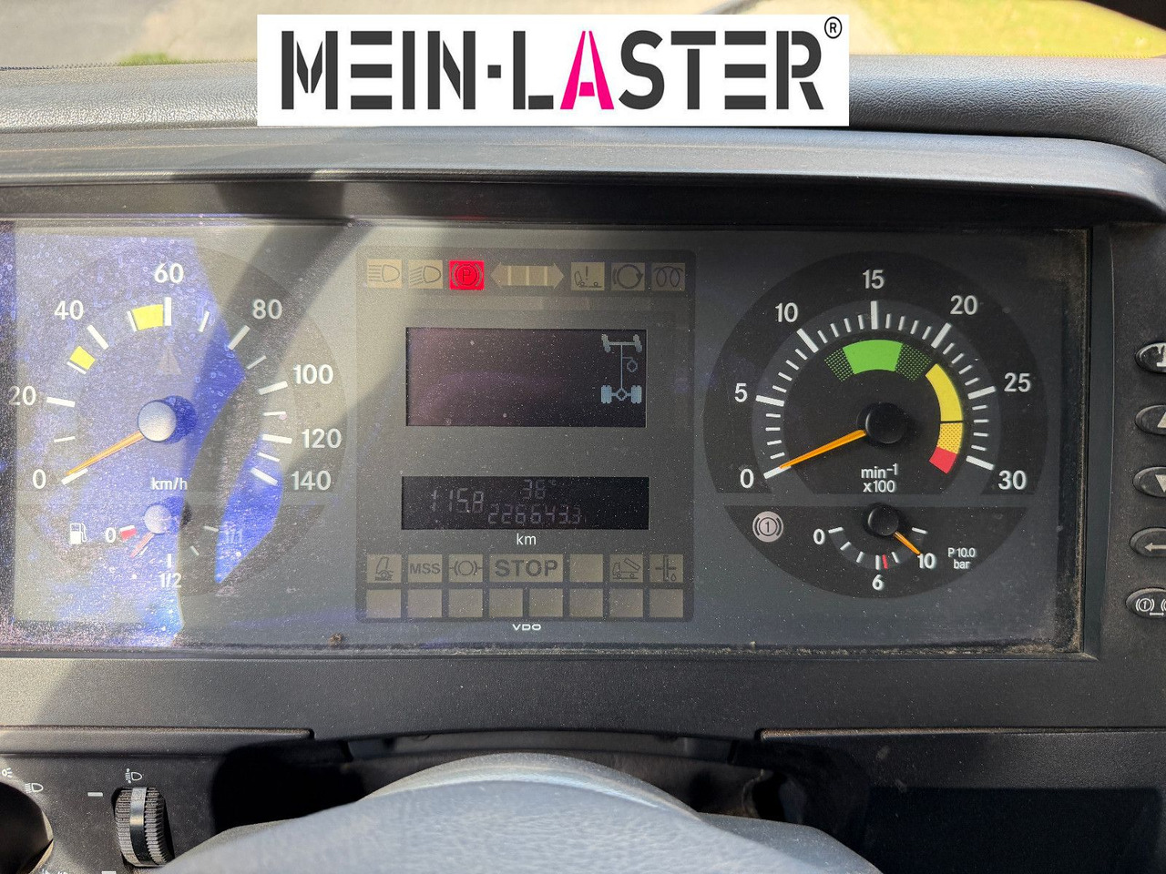 Camião de caixa aberta/ Plataforma, Camião grua Mercedes-Benz 1823 Atego Atlas 105.2 1.Hand nur 226.000 km: foto 9