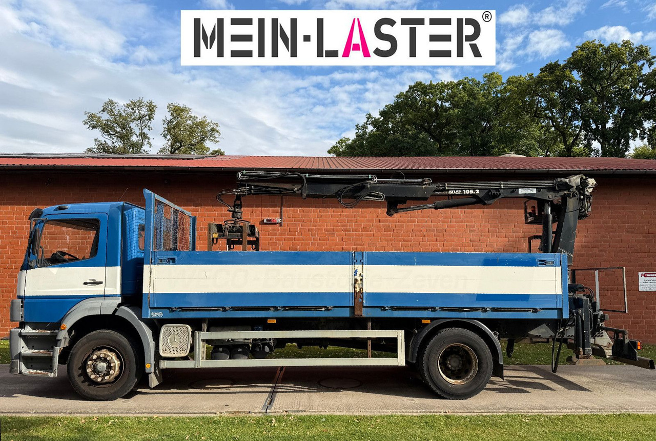 Mercedes-Benz 1823 Atego Atlas 105.2 1.Hand nur 226.000 km - Camião de caixa aberta/ Plataforma, Camião grua: foto 4 Mercedes-Benz 1823 Atego Atlas 105.2 1.Hand nur 226.000 km - Camião de caixa aberta/ Plataforma, Camião grua: foto 4