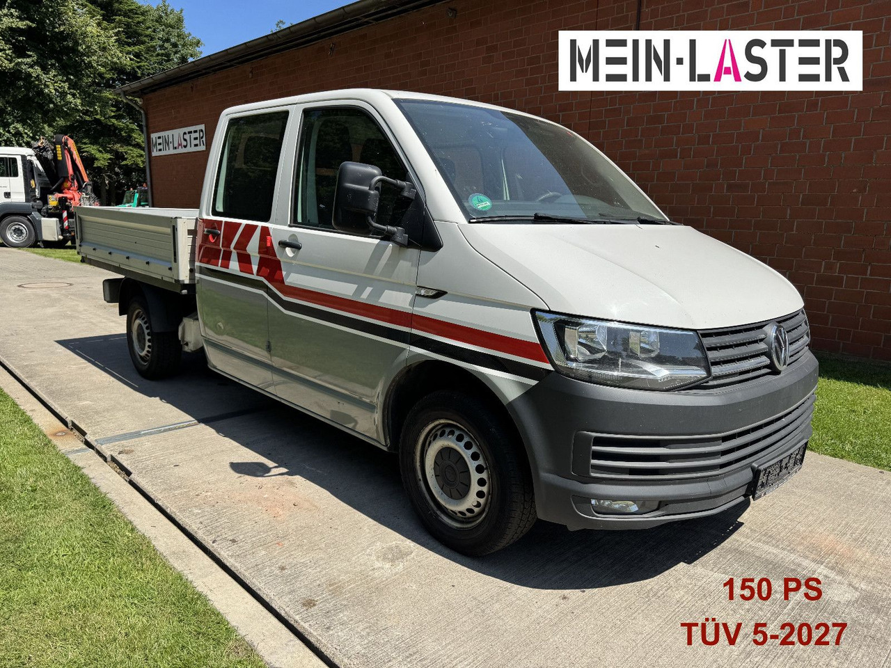 Volkswagen VW T6 2.0 TDI Doka Pritsche 6 Sitzer TÜV 5-27 - Carrinha de caixa aberta, Carrinha cabine dupla: foto 1 Volkswagen VW T6 2.0 TDI Doka Pritsche 6 Sitzer TÜV 5-27 - Carrinha de caixa aberta, Carrinha cabine dupla: foto 1