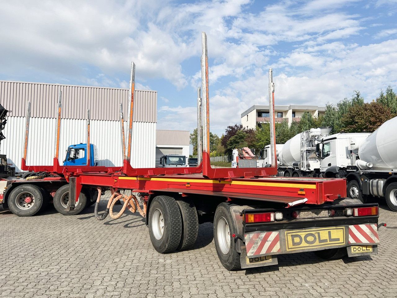 Semi-reboque transporte de madeira Doll A321 A321, Ausziehbar von 10,7m-15,2m, 2x Lenkachse: foto 14