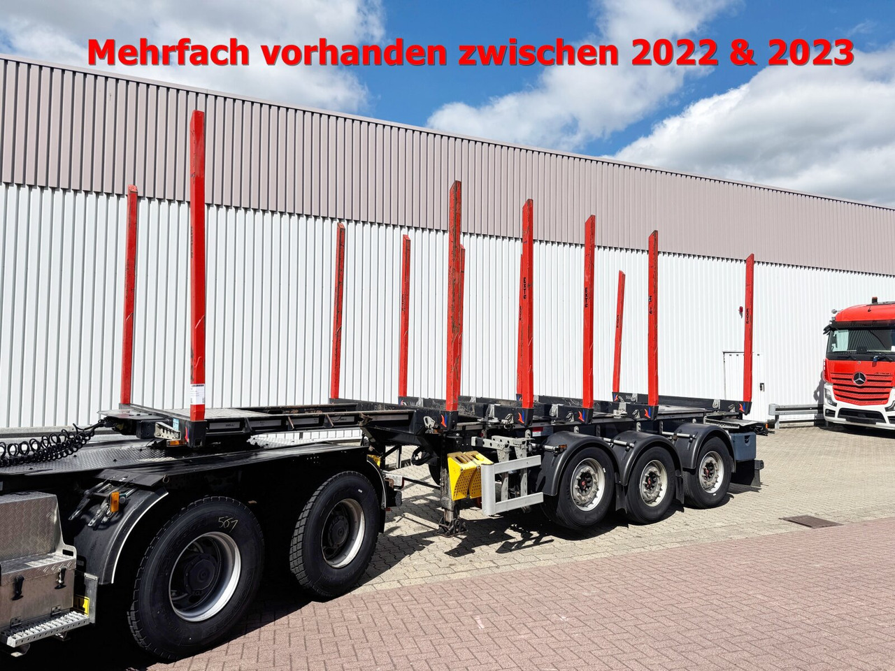 Doll LOGO H3L-14XL LOGO H3L-14XL, Liftachse, Nachlauflenkachse, teleskopierbar 9,4m-12,9 - Semi-reboque transporte de madeira: foto 1 Doll LOGO H3L-14XL LOGO H3L-14XL, Liftachse, Nachlauflenkachse, teleskopierbar 9,4m-12,9 - Semi-reboque transporte de madeira: foto 1