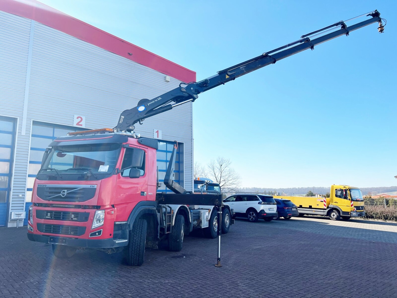 Camião polibenne, Camião grua FM 460 8x2-6 FM 460 8x2-6, Lenk-/Liftachse, Kran HMF 2020-K4, Funk: foto 8