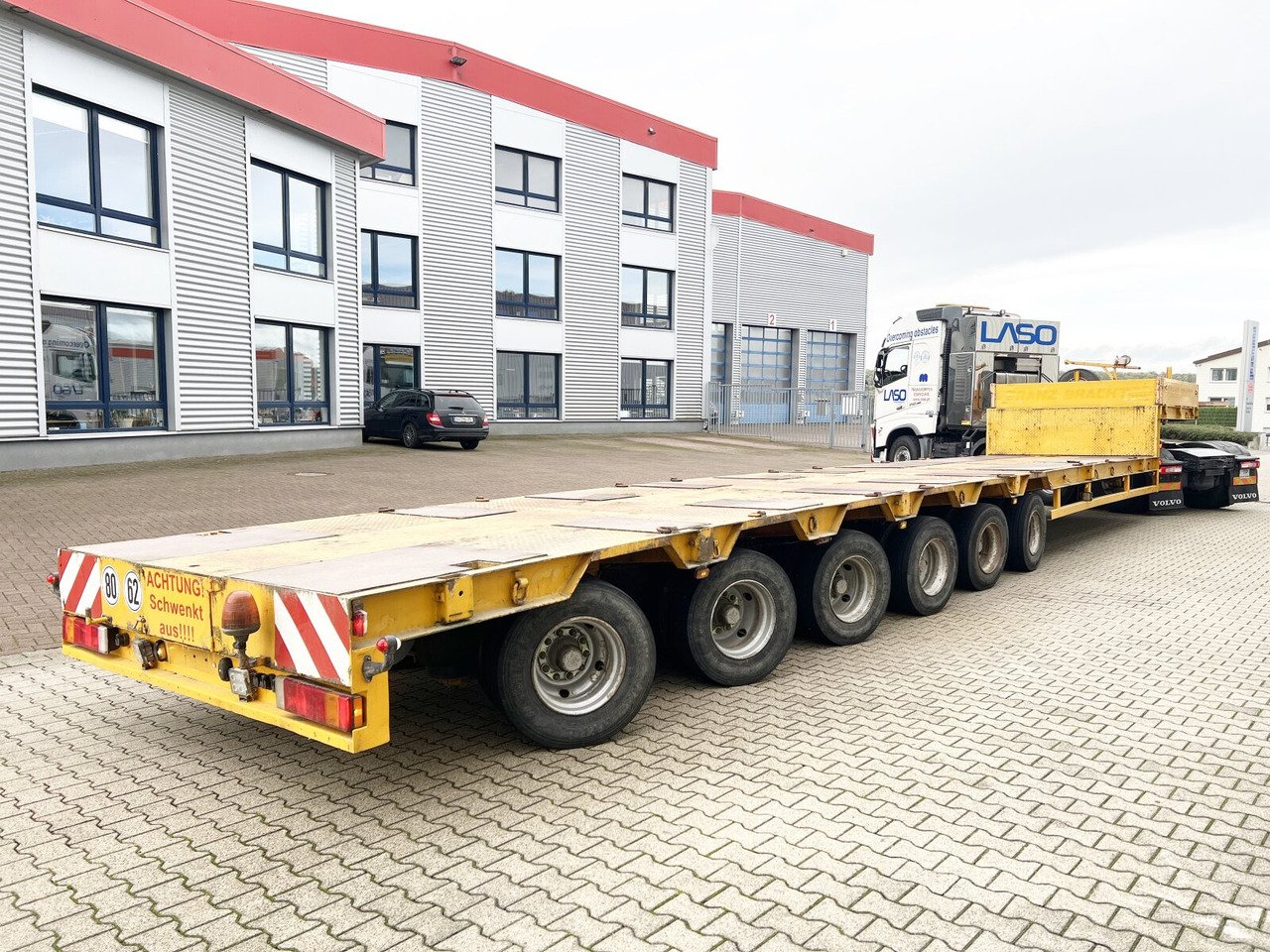 Semi-reboque baixa para transporte de máquinas pesadas Goldhofer STZ-L6-62/80 STZ-L6-62/80, 5x Lenkachse: foto 13