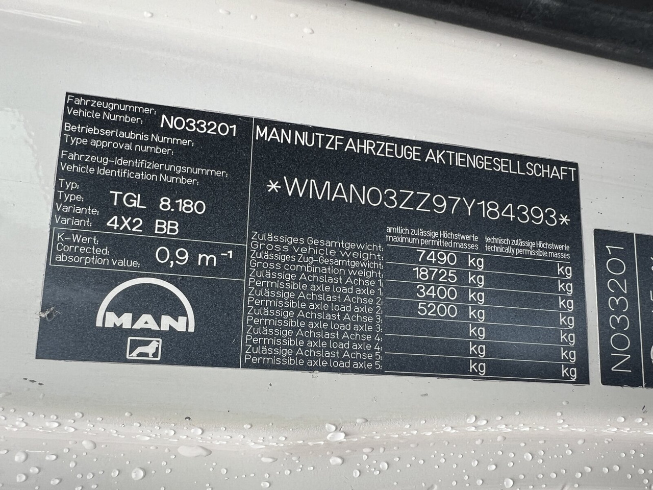 MAN TGL 8.180 4X2 BB TGL 8.180 4X2 BB, Meiller Kipper - Camião basculante: foto 5 MAN TGL 8.180 4X2 BB TGL 8.180 4X2 BB, Meiller Kipper - Camião basculante: foto 5