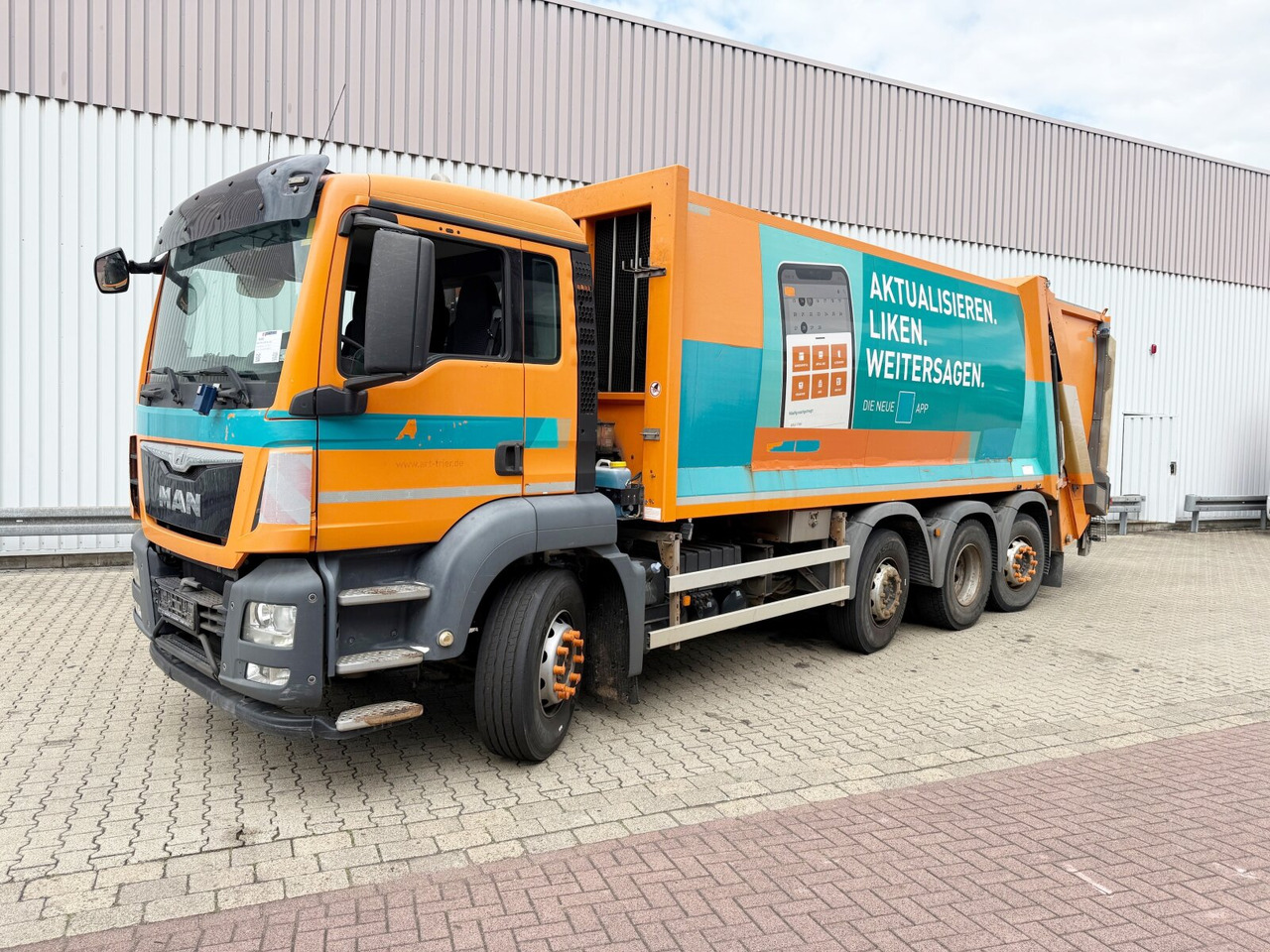 MAN TGS 35.360 8x2-6 BL TGS 35.360 8x2-6 BL, 2x Lenkachse, Zöller Medium XL, Zöller-Schüttung - Caminhão de lixo: foto 1 MAN TGS 35.360 8x2-6 BL TGS 35.360 8x2-6 BL, 2x Lenkachse, Zöller Medium XL, Zöller-Schüttung - Caminhão de lixo: foto 1