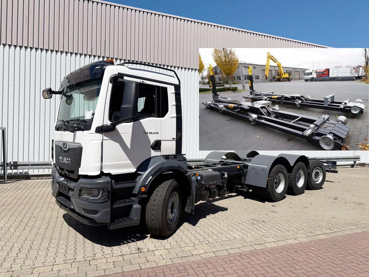 MAN TGS 35.470 8x4-4 BL TGS 35.470 8x4-4 BL, Lenk-/Liftachse, Navi, Motorabtrieb - Camião polibenne: foto 1 MAN TGS 35.470 8x4-4 BL TGS 35.470 8x4-4 BL, Lenk-/Liftachse, Navi, Motorabtrieb - Camião polibenne: foto 1