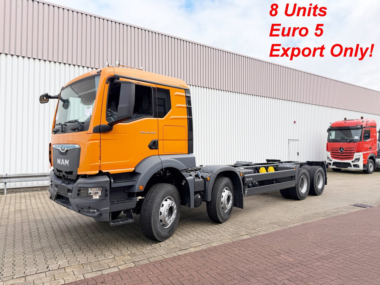 MAN TGS 41.440 8x4 BB CH TGS 41.440 8x4 BB CH, Retarder, MEHRFACH VORHANDEN! - Camião chassi: foto 1 MAN TGS 41.440 8x4 BB CH TGS 41.440 8x4 BB CH, Retarder, MEHRFACH VORHANDEN! - Camião chassi: foto 1