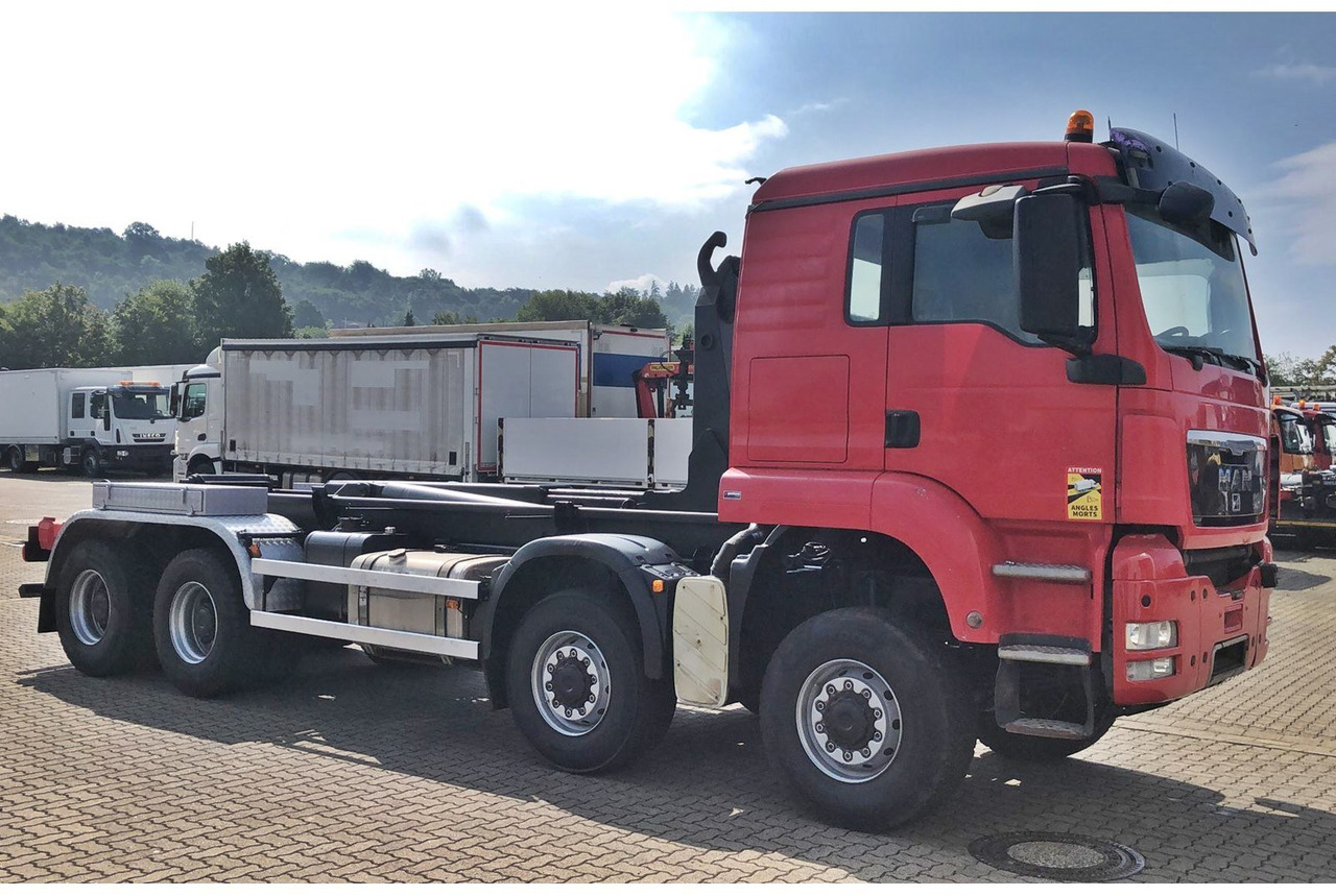 Camião chassi MAN TGS 41.480 8X8 BB TGS 41.480 8X8 BB, Bender Stahlmulde ca. 18m³, hydr. Heckklappe: foto 8