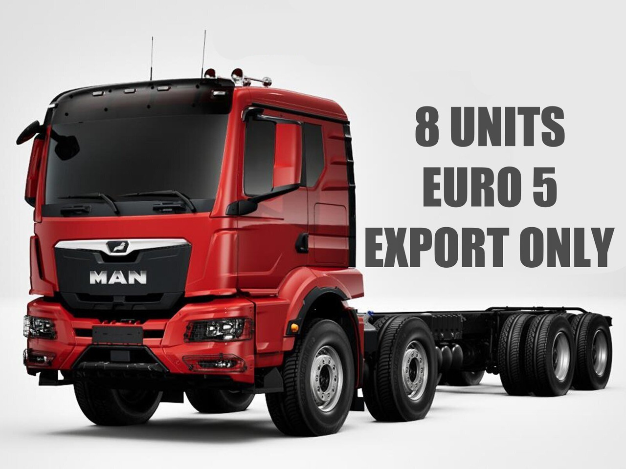MAN TGS 41.480 8x4 BB CH TGS 41.480 8x4 BB CH, MEHRFACH VORHANDEN! - Camião chassi: foto 1 MAN TGS 41.480 8x4 BB CH TGS 41.480 8x4 BB CH, MEHRFACH VORHANDEN! - Camião chassi: foto 1