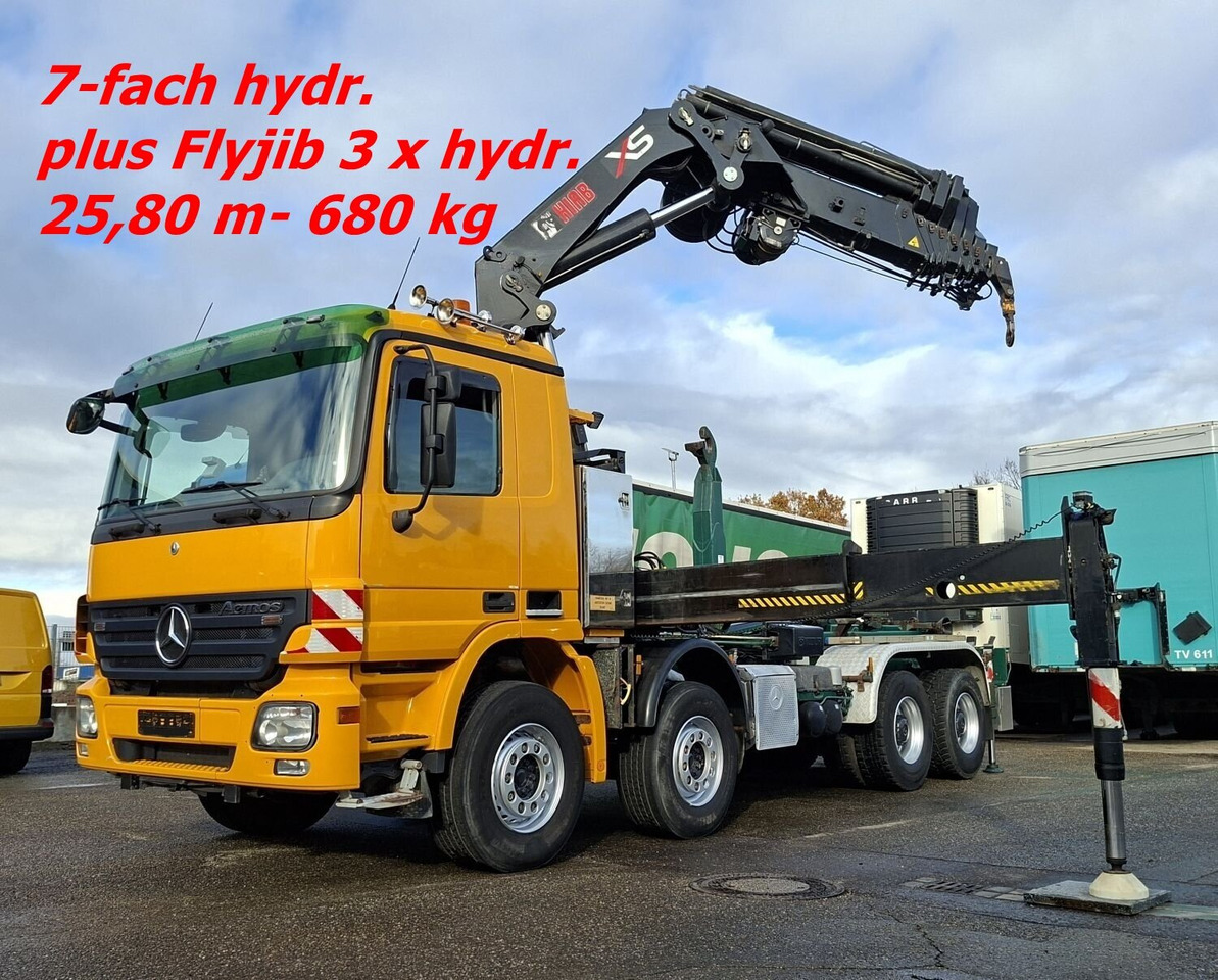 Mercedes-Benz Actros 4146 K 8x4/4 Actros 4146 K 8x4/4, Retarder, Kran Hiab XS 477 E-7 HiPro, Flyjib, Seilwinde, Funk - Camião polibenne, Camião grua: foto 1 Mercedes-Benz Actros 4146 K 8x4/4 Actros 4146 K 8x4/4, Retarder, Kran Hiab XS 477 E-7 HiPro, Flyjib, Seilwinde, Funk - Camião polibenne, Camião grua: foto 1