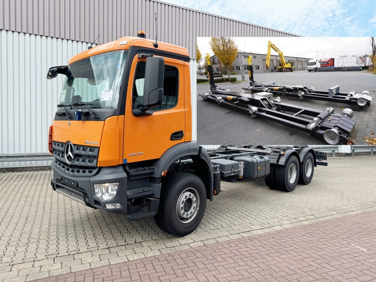 Mercedes-Benz Arocs 2633 6x4 Arocs 2633 6x4, 2x Nebenantrieb - Camião chassi: foto 1 Mercedes-Benz Arocs 2633 6x4 Arocs 2633 6x4, 2x Nebenantrieb - Camião chassi: foto 1