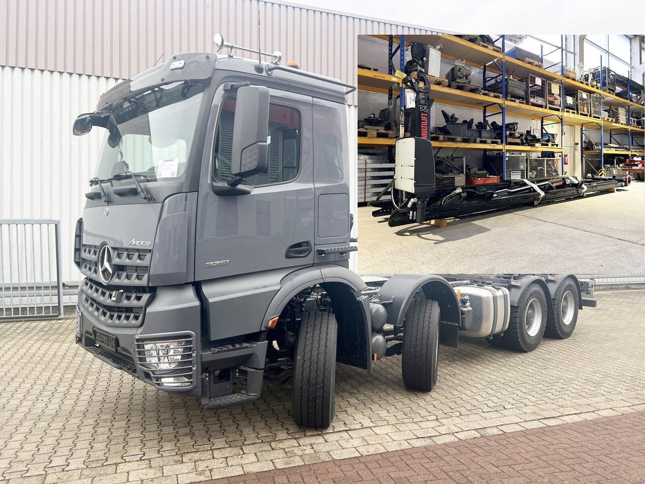 Mercedes-Benz Arocs 3251 L 8x4/4 Arocs 3251 L 8x4/4, Motorabtrieb - Camião polibenne: foto 1 Mercedes-Benz Arocs 3251 L 8x4/4 Arocs 3251 L 8x4/4, Motorabtrieb - Camião polibenne: foto 1