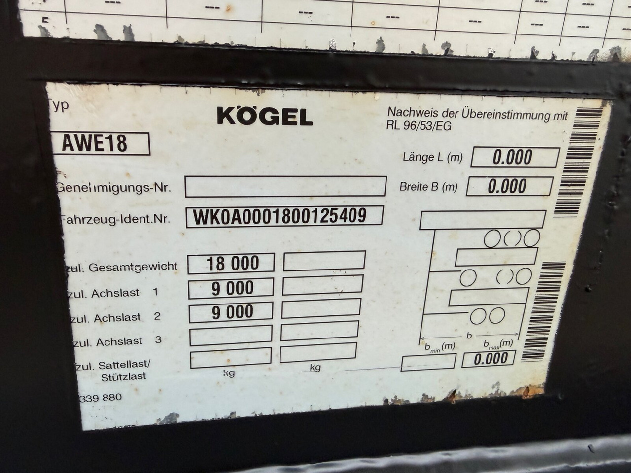 Kögel AWE 18 AWE 18 - Reboque: foto 4 Kögel AWE 18 AWE 18 - Reboque: foto 4